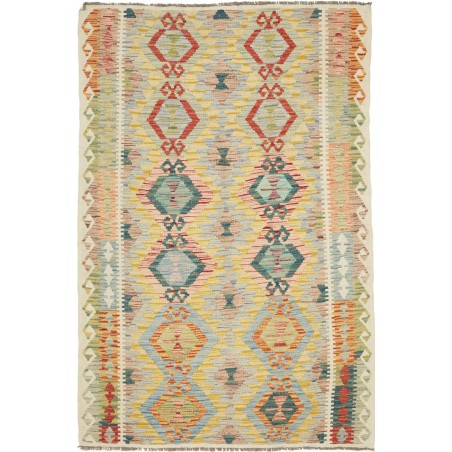 Tappeto Kilim Afghanistan marrone 121x181
