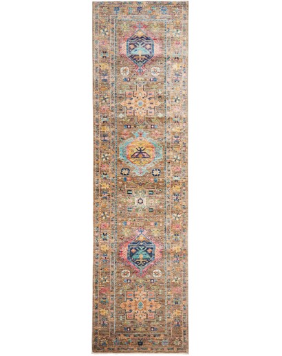 Tappeto Tribal Pakistan marrone 80x295