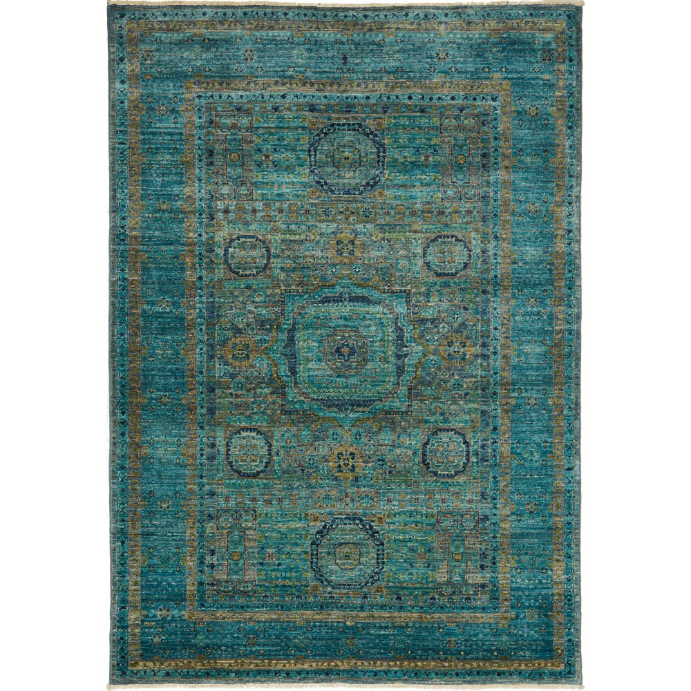 Tappeto Mamlouk Pakistan azzurro grigio 123x179