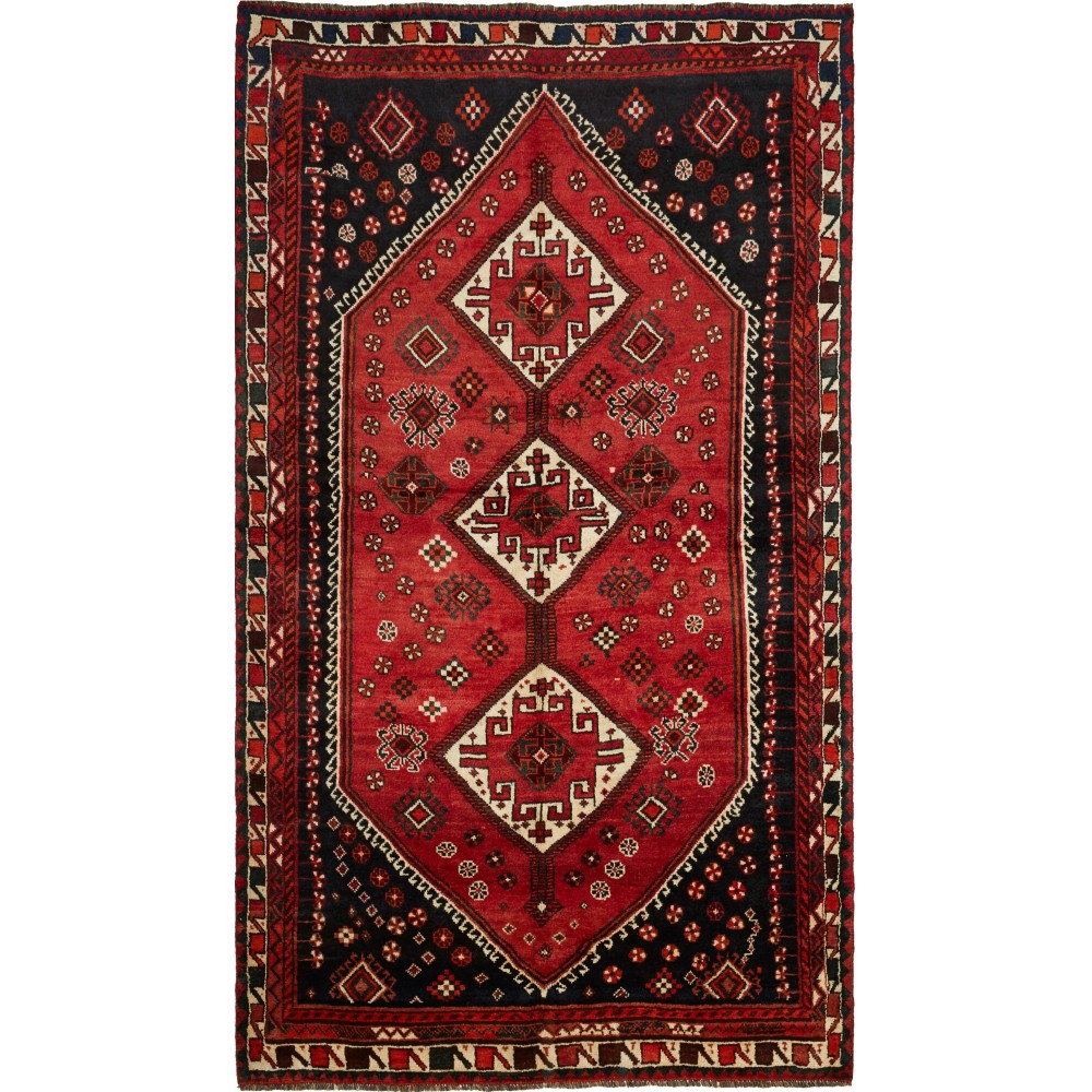 Tappeto Shiraz Persia blu marrone 160x279