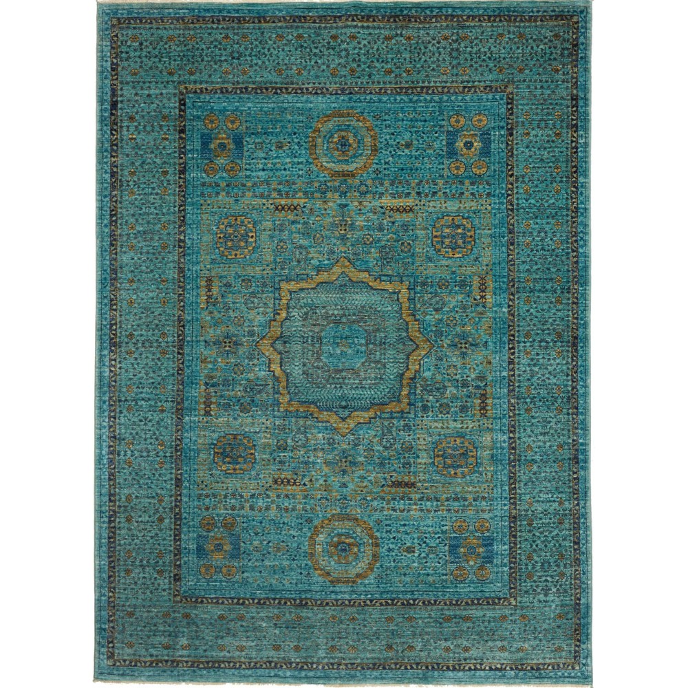 Tappeto Mamlouk Pakistan azzurro grigio 173x243