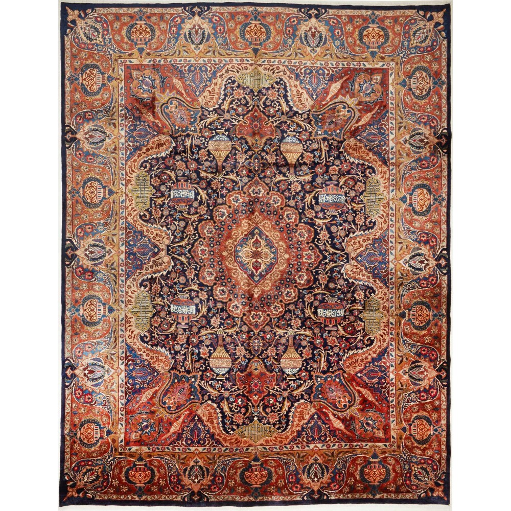 Tappeto Kashamr Zirkhaki Persia marrone grigio 300x389