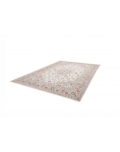 Tappeto Kashan Persia bianco azzurro 250x357