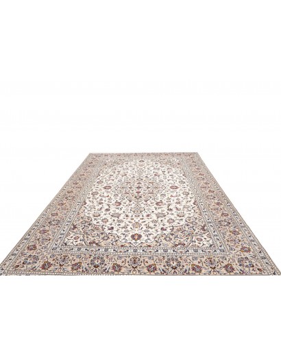 Tappeto Kashan Persia bianco azzurro 250x357