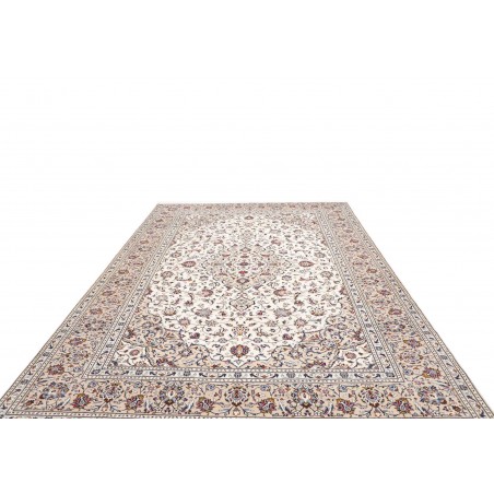 Tappeto Kashan Persia bianco azzurro 250x357