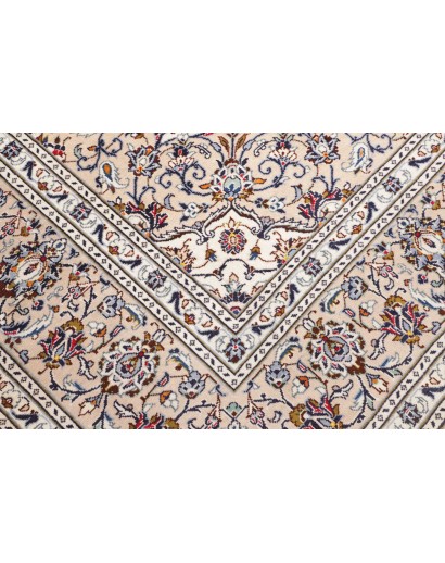 Tappeto Kashan Persia bianco azzurro 250x357