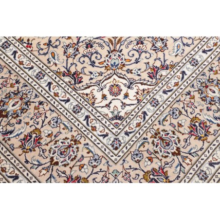 Tappeto Kashan Persia bianco azzurro 250x357