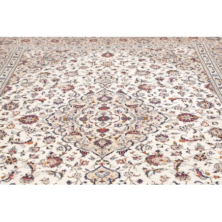 Tappeto Kashan Persia bianco azzurro 250x357