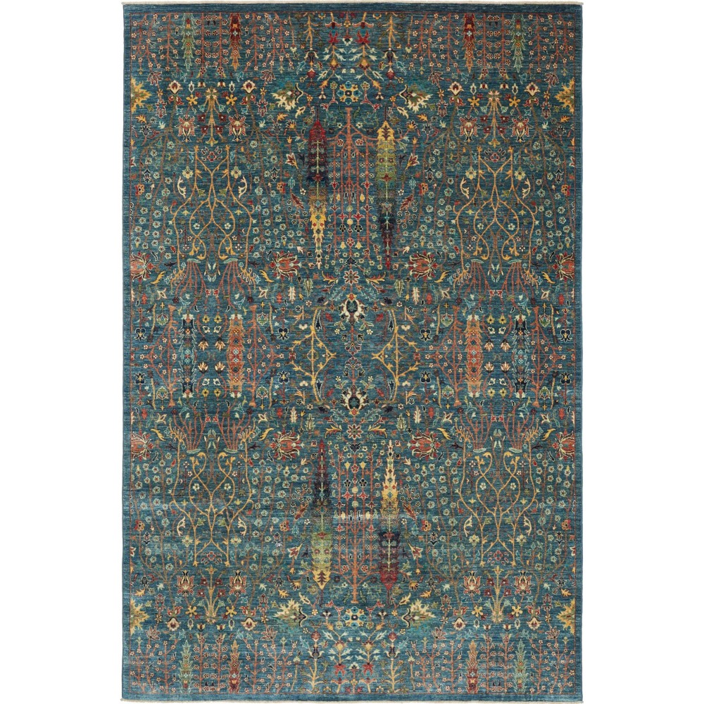 Tappeto Shahi Fine Pakistan azzurro grigio 198x299