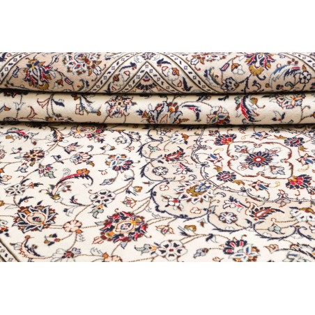 Tappeto Kashan Persia bianco azzurro 250x357