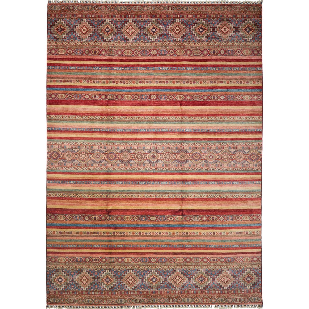 Tappeto Samarkand Pakistan bianco marrone 249x351
