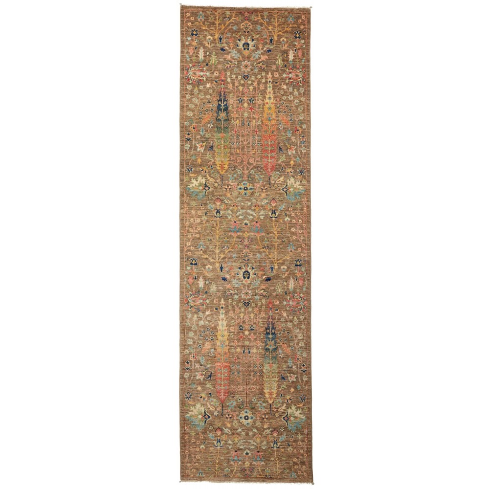 Tappeto Shahi Fine Pakistan bianco grigio 80x294