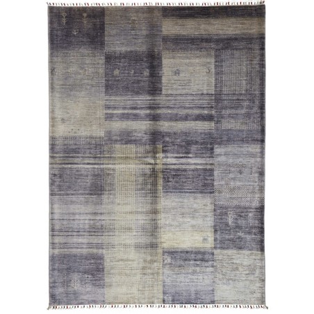 Tappeto Siva Pakistan bianco azzurro 170x237