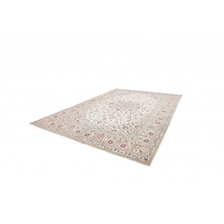 Tappeto Kashan Persia bianco grigio 290x403