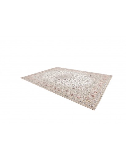 Tappeto Kashan Persia bianco grigio 290x403