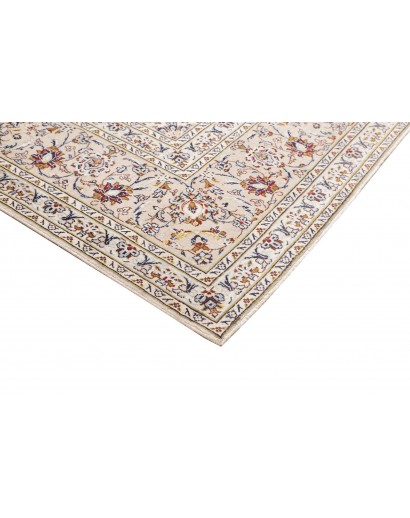 Tappeto Kashan Persia bianco grigio 290x403