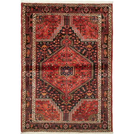 Tappeto Hamadan Persia marrone giallo 115x162