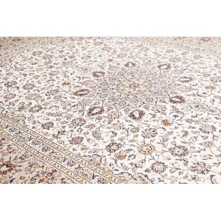 Tappeto Kashan Persia bianco grigio 290x403