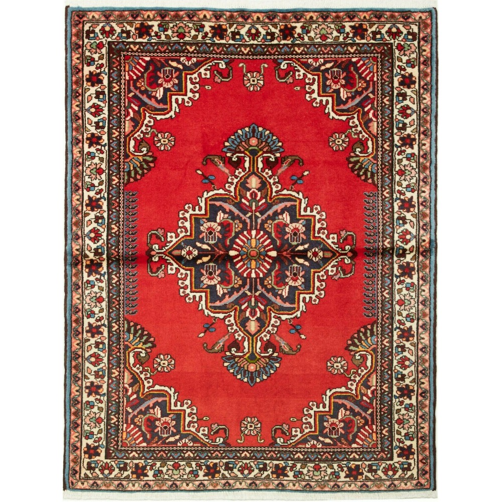 Tappeto Hamadan Persia marrone grigio 111x143