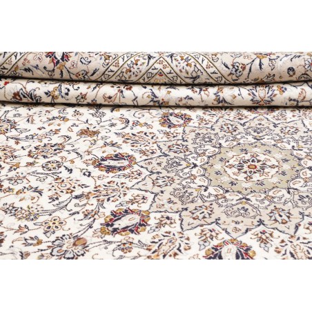 Tappeto Kashan Persia bianco grigio 290x403