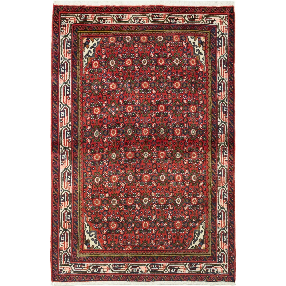 Tappeto Hamadan Persia marrone grigio 103x159