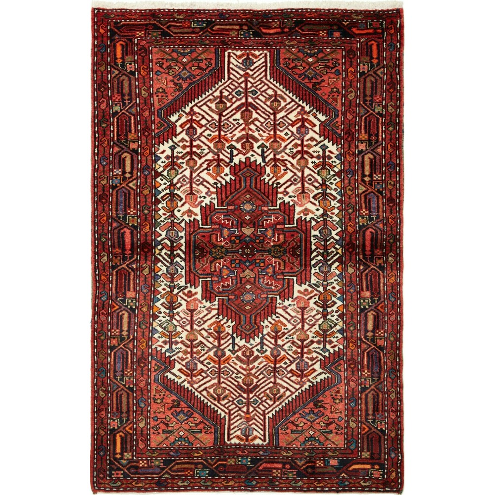 Tappeto Hamadan Persia marrone giallo 111x175