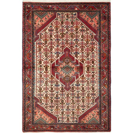 Tappeto Hamadan Persia marrone giallo 103x152