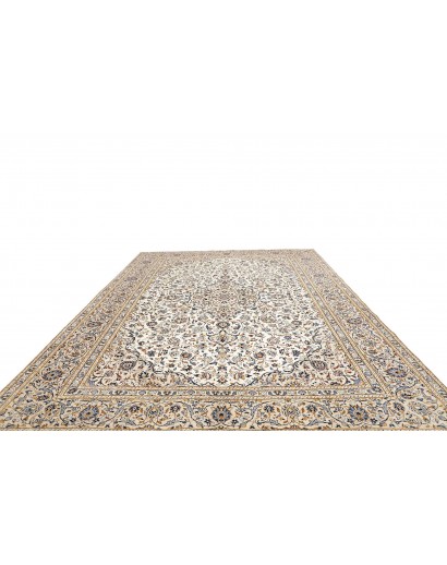 Tappeto Kashan Persia bianco marrone 304x404