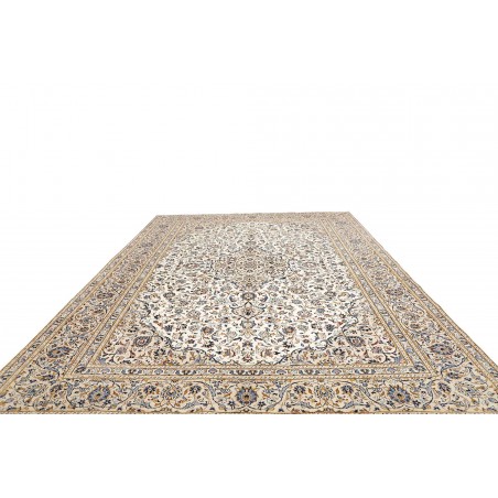Tappeto Kashan Persia bianco marrone 304x404