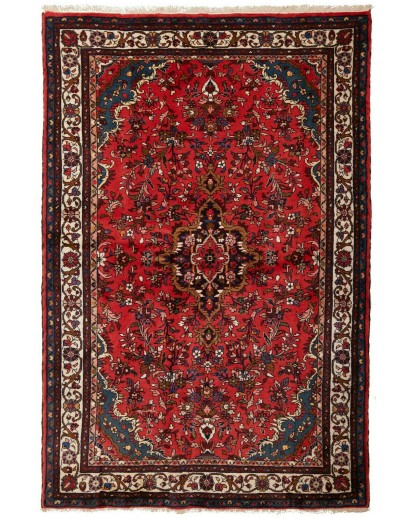 Tappeto Hamadan Persia grigio marrone 128x195
