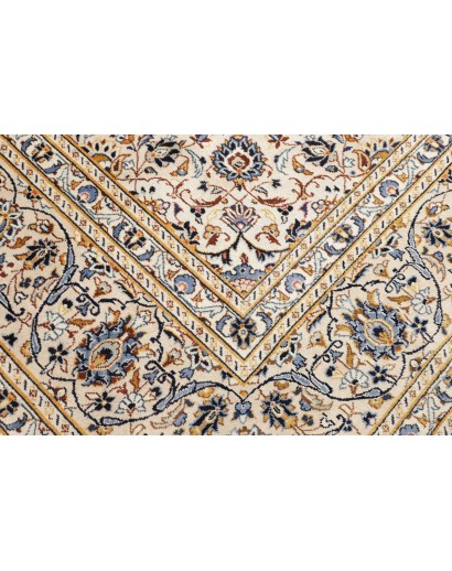 Tappeto Kashan Persia bianco marrone 304x404