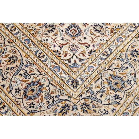 Tappeto Kashan Persia bianco marrone 304x404
