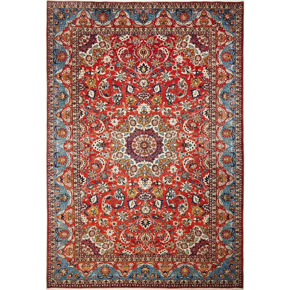 Tappeto Nadjafabad Persia marrone giallo 260x384