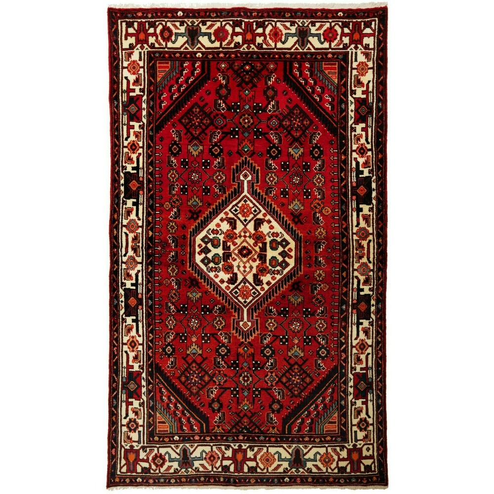 Tappeto Hamadan Persia blu marrone 135x232