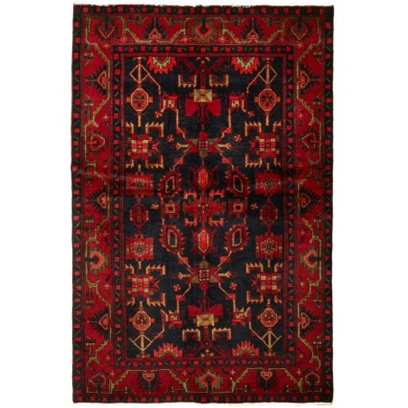 Tappeto Hamadan Persia blu bianco 140x214