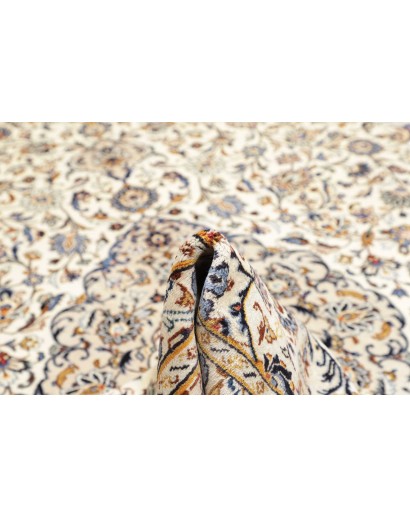 Tappeto Kashan Persia bianco marrone 304x404