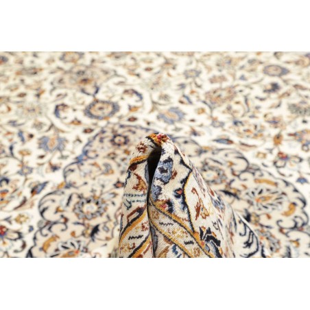 Tappeto Kashan Persia bianco marrone 304x404