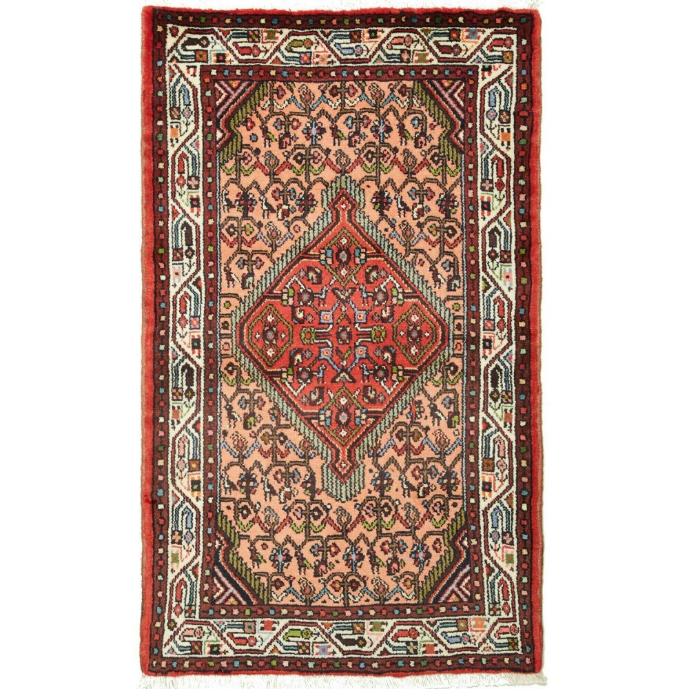 Tappeto Hamadan Persia marrone arancione 77x127