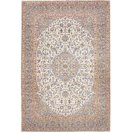 Tappeto Kashan Persia beige bianco 250x346
