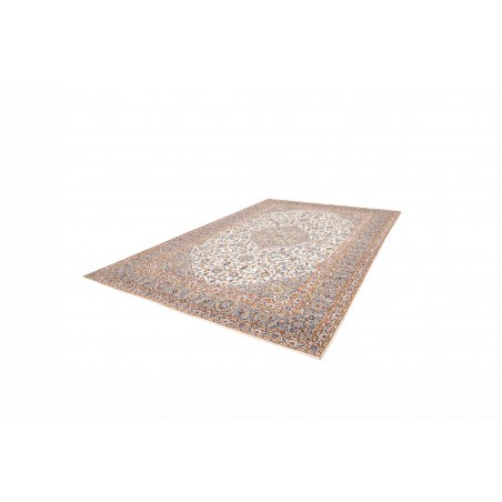 Tappeto Kashan Persia beige bianco 250x346