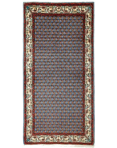 Tappeto Hamadan Persia grigio beige 62x126
