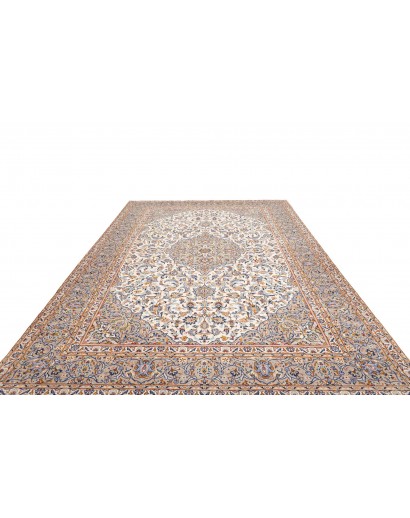 Tappeto Kashan Persia beige bianco 250x346