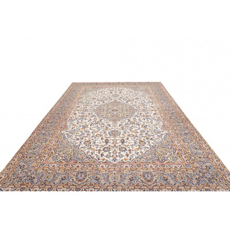 Tappeto Kashan Persia beige bianco 250x346
