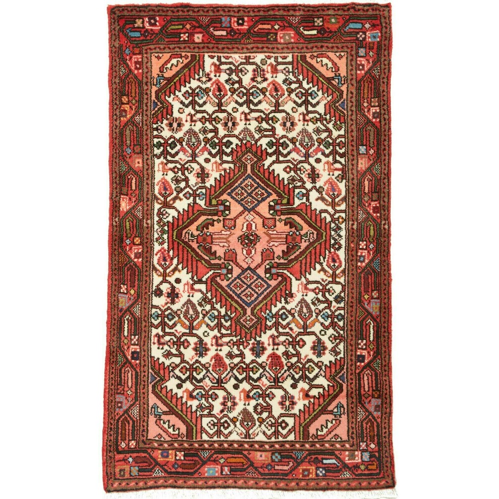 Tappeto Hamadan Persia marrone rosso 71x122