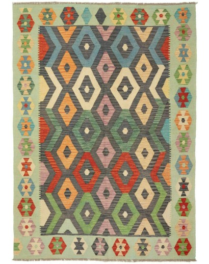 Tappeto Kilim Afghanistan marrone 170x244