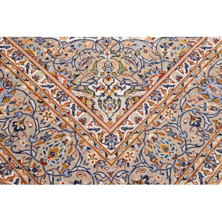 Tappeto Kashan Persia beige bianco 250x346