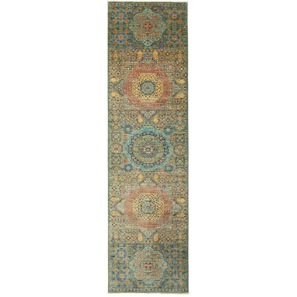 Tappeto Mamlouk Pakistan bianco marrone 80x290