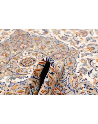 Tappeto Kashan Persia beige bianco 250x346