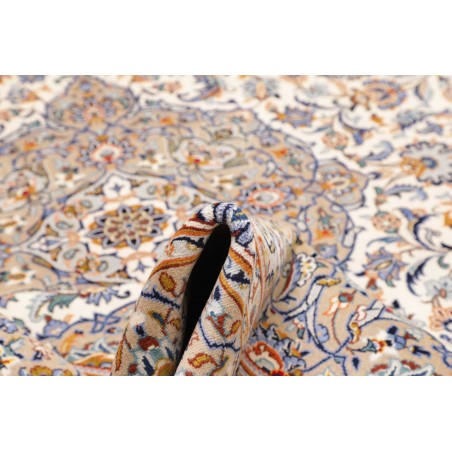 Tappeto Kashan Persia beige bianco 250x346
