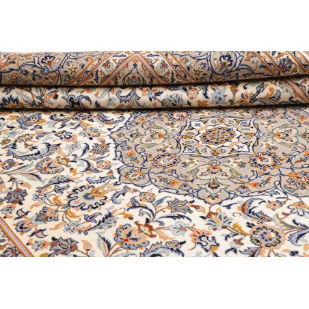 Tappeto Kashan Persia beige bianco 250x346